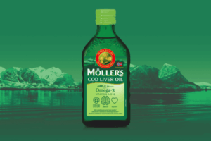 MÖLLER’S COD LIVER OIL OMEGA-3 APPLE FLAVOUR, 250 ML
