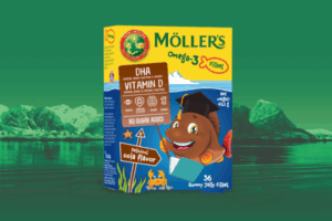MÖLLER’S OMEGA-3 COLA FISHES, 36 JELLY FISHES